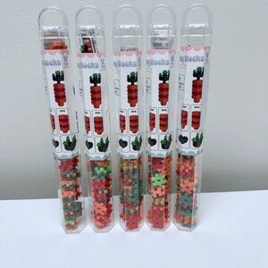 New! Lot of 5 Carrot Building Blocks Sets Multicolor Target Bullseye Playground